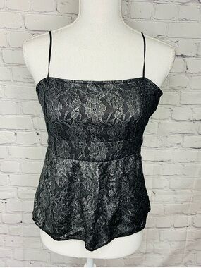 FERAUD Vintage Lace Peplum Cami Top 6